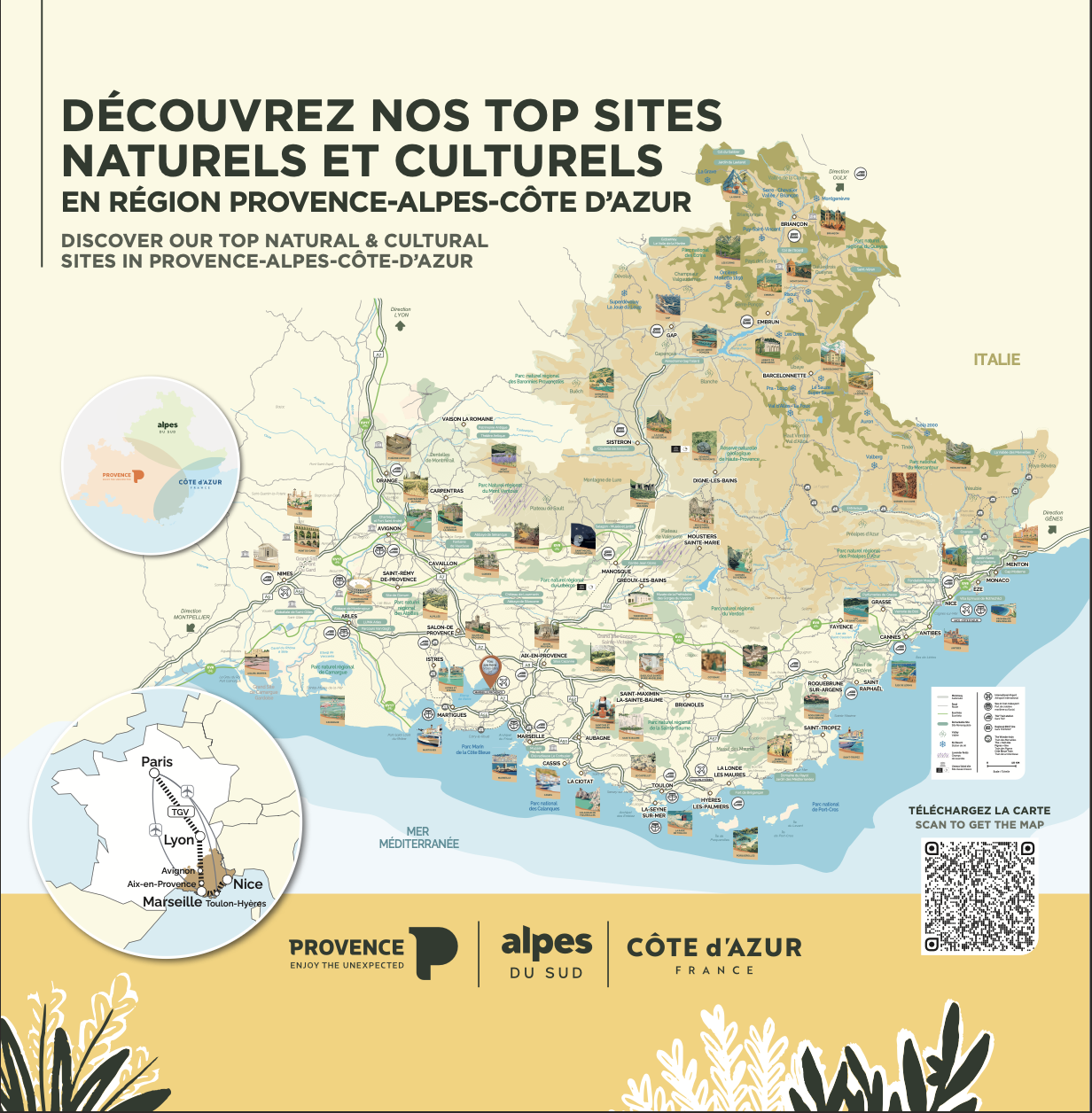 map of the Provence-Alpes-Côte d'Azur