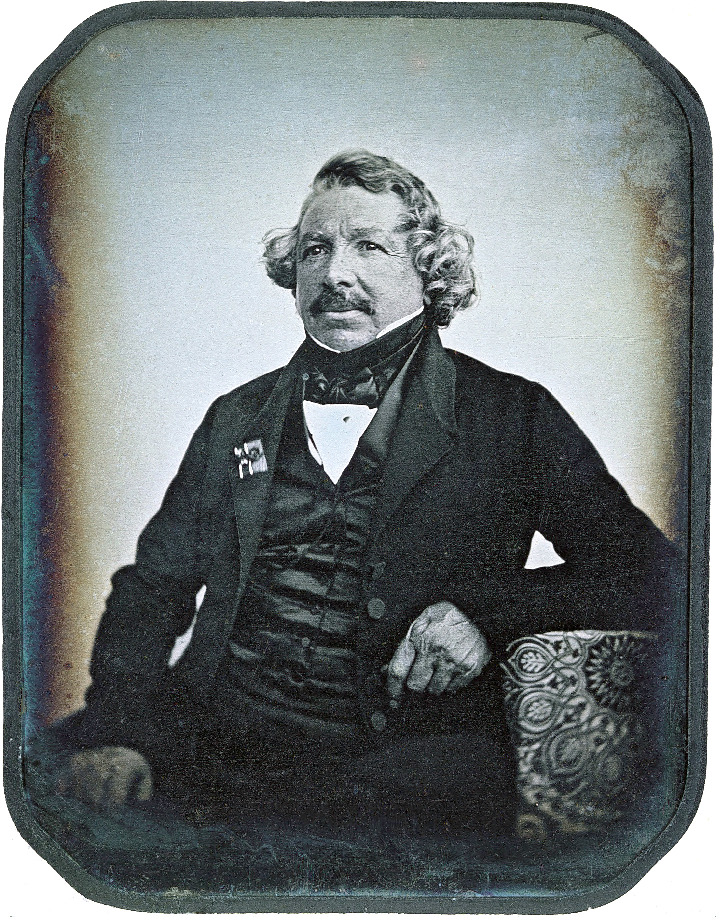 A daguerreotype photograph of Louis-Jaqcues-Mandé Daguerre, 1844