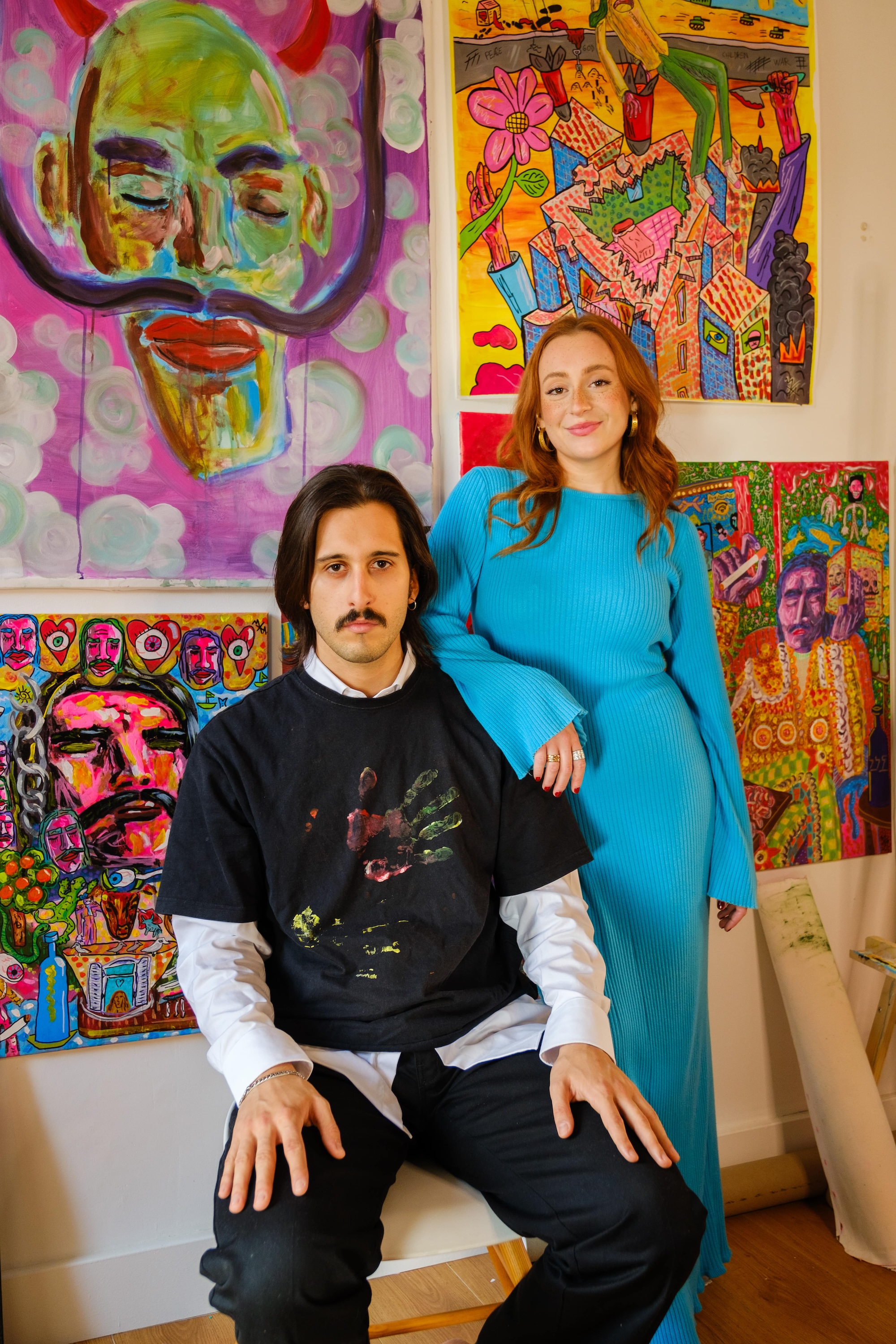 Photoshoot of Jaime and Mathilde, founders of KAMA Collection, by Isabel Dröge, with Fujifilm X-T4